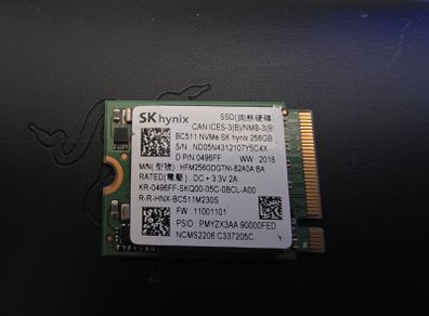 Sk Hynix 256gb Nvme Ssd