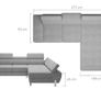 Molina Mini Corner Sofa Bed @ J & D Furniture Image 3