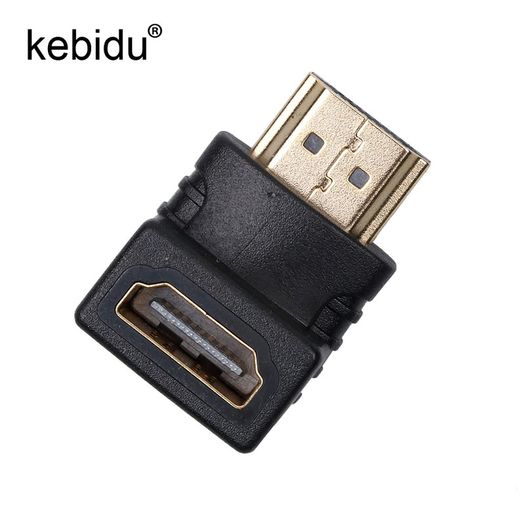 Kebidu 90 Degree Right Angle HDMI Male to Female Adapter UHD v1.4 4K@30Hz High Speed 10.2Gbit/s (Brand New/Warranty)