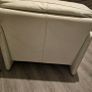 Cream Leather Armchair Image 3