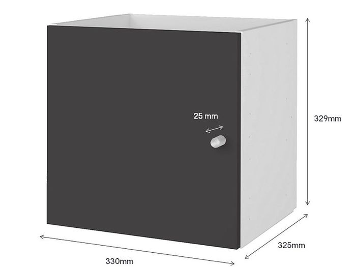 2x B&Q GoodHome Mixxit Red Cabinet Door
