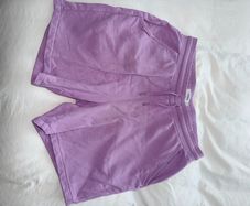 Farah Men's Durrington Cotton Jersey Shorts in Lavender - size Large