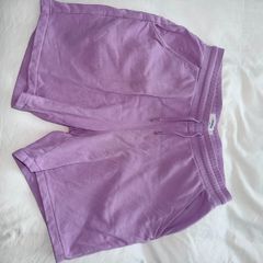 Farah Men's Durrington Cotton Jersey Shorts in Lavender - size Large