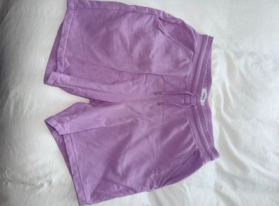 Farah Men's Durrington Cotton Jersey Shorts in Lavender - size Large