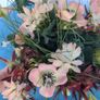 Small artificial bouquet of flowers Image 3