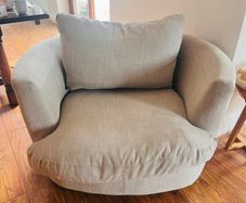 grey swivel chair