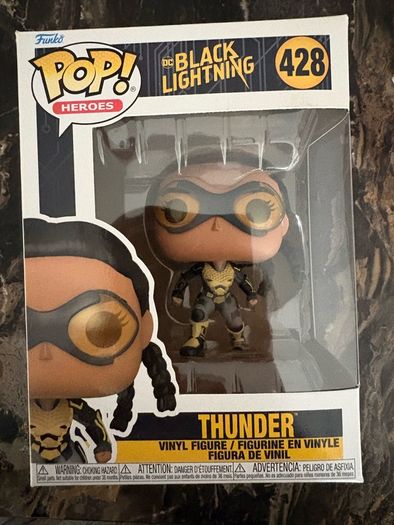 Funko Pop / Heroes vinyl figure of the character Thunder (428) from the DC Comics series Black Lightning