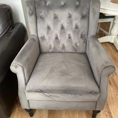 Grey Swede Armchair