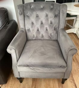 Grey Swede Armchair