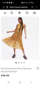 As New - Size 12 - Original Price 49.99 - A Beautiful QED London Dress - New Look - Keyhole Style Neckline - See Pictures - E