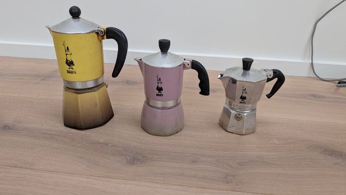 Bialetti Coffee Moka Pots (Small, Medium, Large)