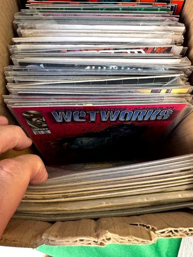 Image Long Comic Box w 275 comics for Sale