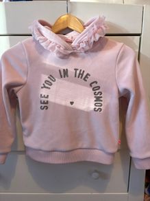 Girls pink Billieblush soft hoodie