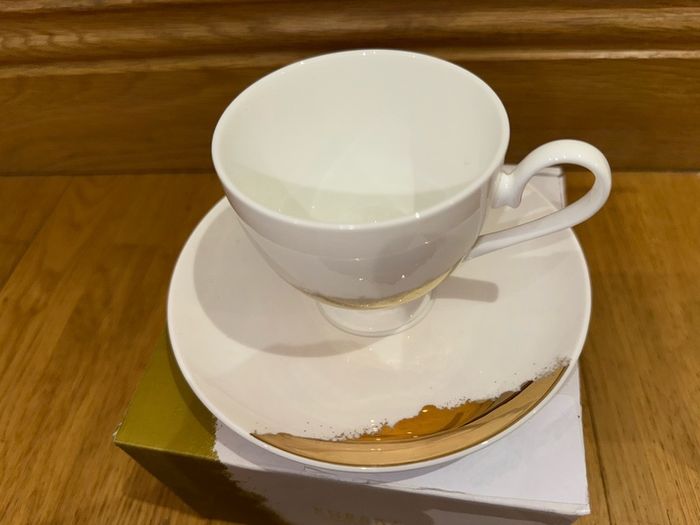 Robert Gordon As Good As Gold Teacup and Saucer Set