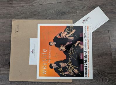 Westlife Signed Picture From Year 2000