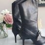 ZARA black leather mid length boots Sz 39 (Fit 6-6.5UK) - Bnwt Rrp 99.95 Image 10