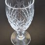 Vintage Cut Crystal Diamond & Fan Glasses Matching Set of 7 Image 4