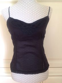 Size 8 / 10 New Look Black Strappy Top