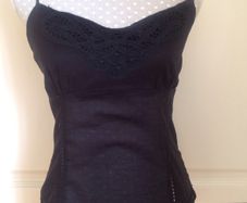 Size 8 / 10 New Look Black Strappy Top