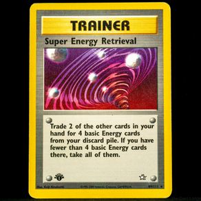 Super Energy Retrieval 1st Edition 89/111 Rare Trainer Neo Genesis WOTC Pokemon Card 2000 Vintage
