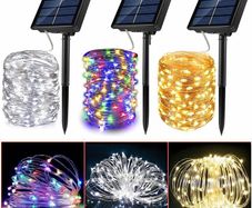 100LED 12m Solar LED Light Outdoor Festoon Garden Fairy Light String Waterproof Christmas Garland Yard Decoration