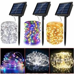 300LED 32m Solar LED Light Outdoor Festoon Garden Fairy Light String Waterproof Christmas Garland Yard Decoration