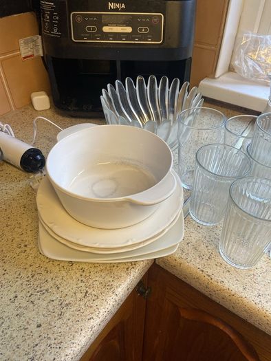 Cups, plates, glasses etc