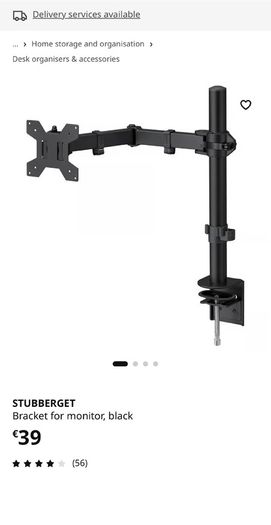 IKEA Stubberget monitor arm and laptop holder