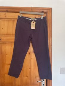 Fat Face cropped chinos purple violet