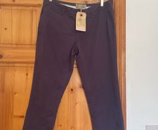 Fat Face cropped chinos purple violet