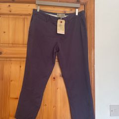 Fat Face cropped chinos purple violet