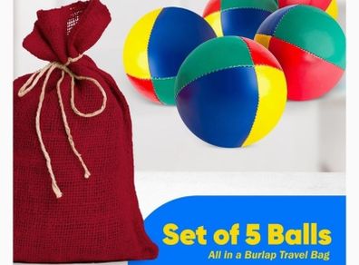 New Juggling Balls Set of 5