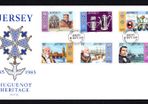 1985 Jersey 300th Anniversary of Huguenot Heritage Commemorative Stamps First Day Cover (FDC)