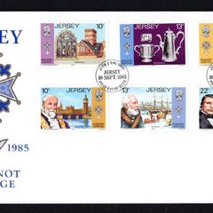 1985 Jersey 300th Anniversary of Huguenot Heritage Commemorative Stamps First Day Cover (FDC)