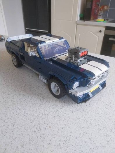 Lego Compatible American Muscle Car 1967 Ford Mustang. PLUS FREE mini sports car.