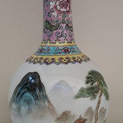 Famille Rose vase