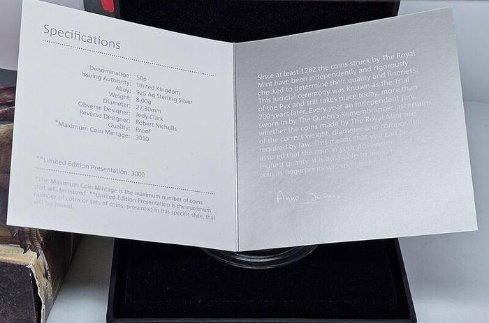 Royal Mint 2020 50p Silver Proof Dinosauria Collection Magalozaurus