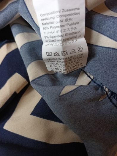 Shein Navy & White  Dress.  Size . L- 14. New - No Tag.