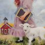 Limited edition 1985 "Mary Had a Little Lamb" by John McClelland decorative porcelain plate Image 2