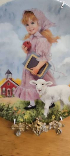 Limited edition 1985 "Mary Had a Little Lamb" by John McClelland decorative porcelain plate