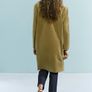Reduced Fab Zara Light Khaki Green Velvet Coat Image 6