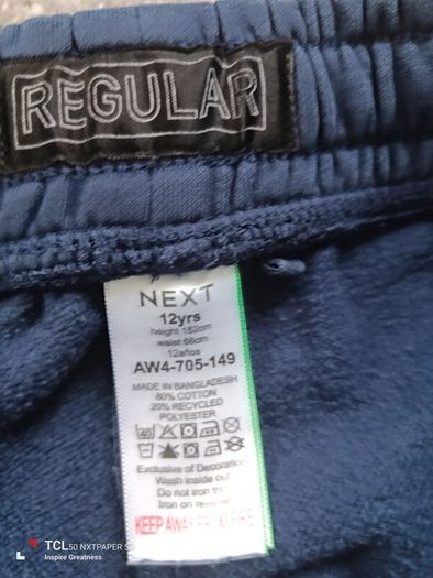 NEXT boy's school joggers/trousers. Age 12