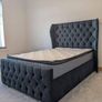 New Double & King Size Bed Frame With Mattress Opt Image 6