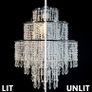 3-Tier Clear Chandelier Light Shade | Lamp Shade for Pendant Light Ceiling Light Shade Acrylic Crystal Chandelier Easy Fit Lampshades for Ceiling Lights for Living Room Bedroom Kitchen Hallway MULTIPLE COLOURS AVAILABLE (FREE POSTAGE) Image 6