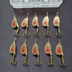 Gold Mepps Style Trout Fishing Spinners