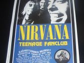 Nirvana Repro Concert Poster Stockholm Sweden European Tour 1992