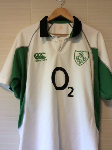 Ireland Rugby Jersey. Alternate / Away Jersey From Triple Crown Winning Year Of 2007. Official Canterbury IRFU Jersey. Authentic Original Jersey From The Time. Not A Modern Day Remake.