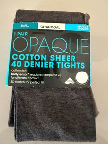 New Marks and Spencer's Charcoal tights size small