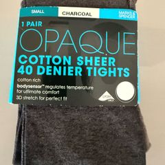 New Marks and Spencer's Charcoal tights size small