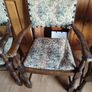 Set of 4 Traditional Wooden Dining Chairs, Vintage Style Image 4